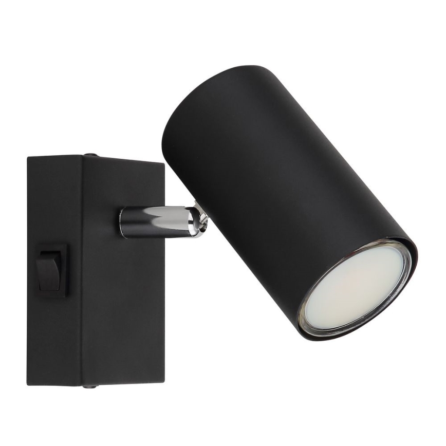 Globo - Стенен спот 1xGU10/25W/230V черен