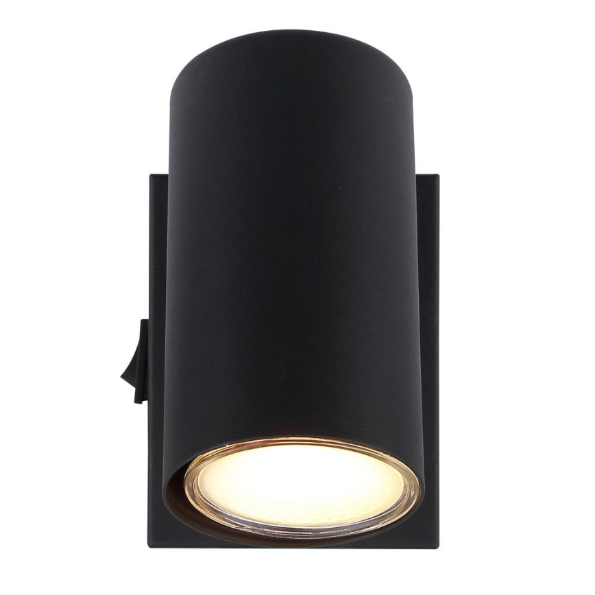 Globo - Стенен спот 1xGU10/25W/230V черен