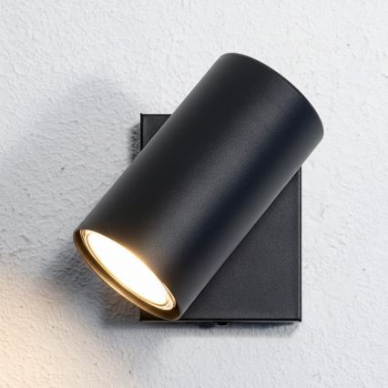 Globo - Стенен спот 1xGU10/25W/230V черен