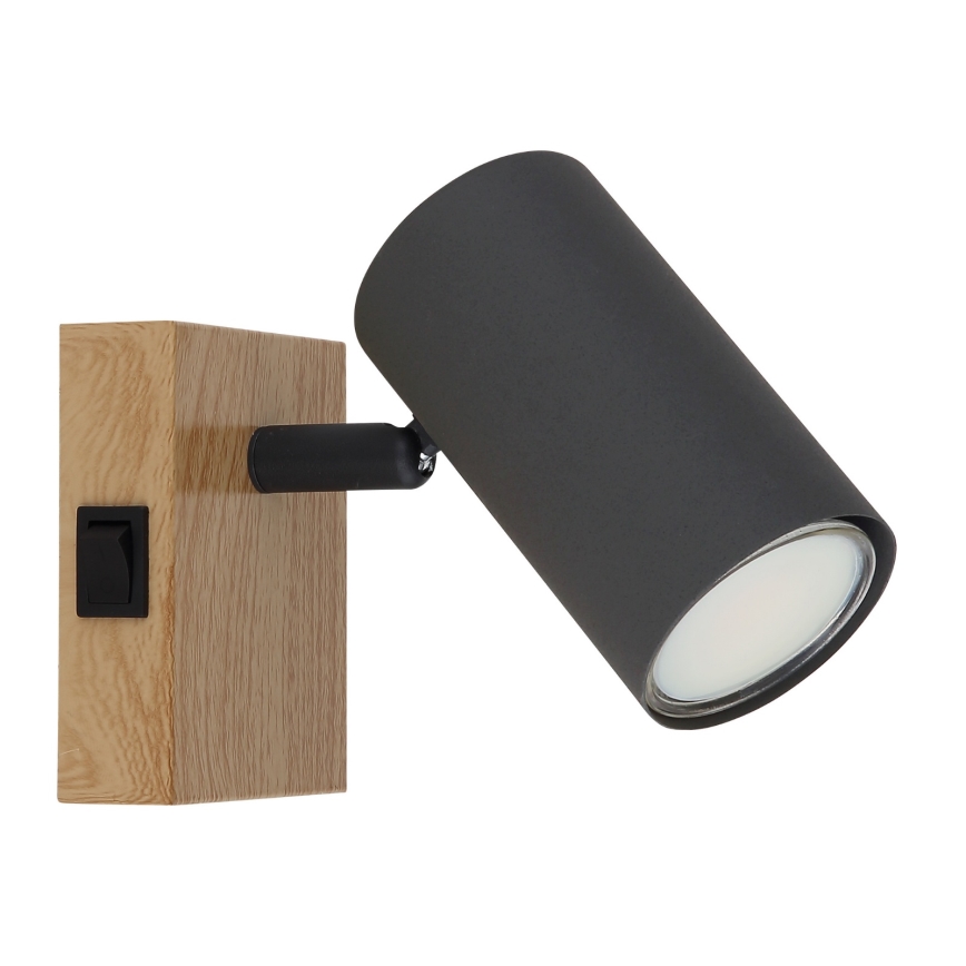 Globo - Стенен спот 1xGU10/25W/230V сив/кафяв