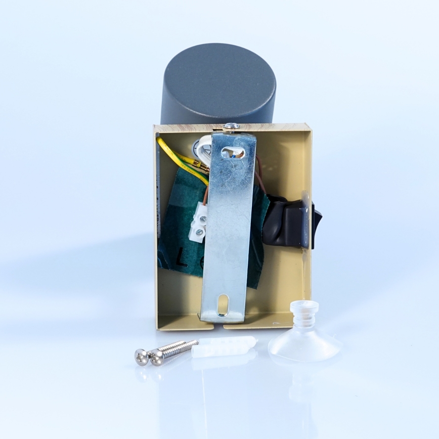 Globo - Стенен спот 1xGU10/25W/230V сив/кафяв