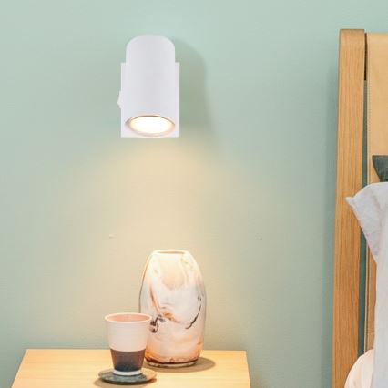 Globo - Стенен спот 1xGU10/25W/230V бял