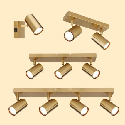 Globo - Спот 2xGU10/35W/230V златист