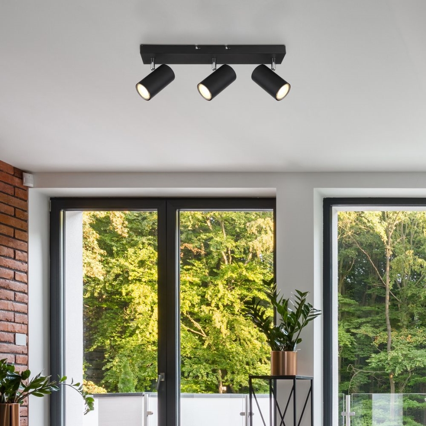 Globo - Спот 3xGU10/35W/230V черен