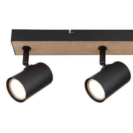 Globo - Спот 3xGU10/35W/230V черен/кафяв