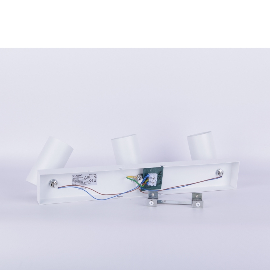 Globo - Спот 3xGU10/35W/230V бял