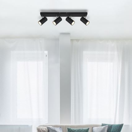 Globo - Спот 4xGU10/35W/230V черен