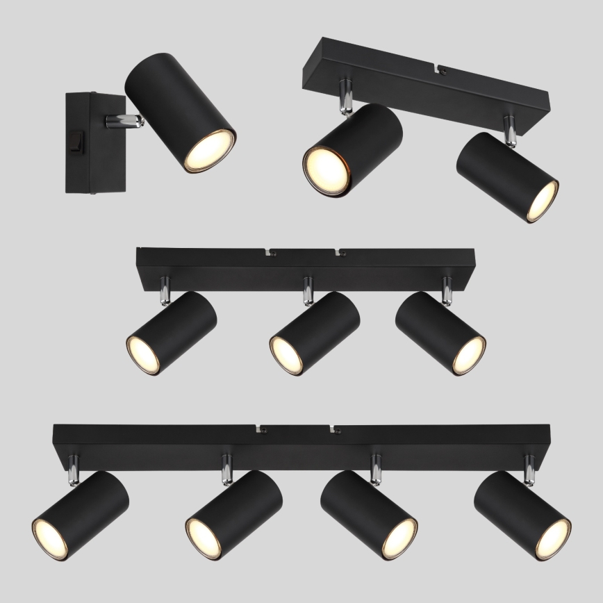 Globo - Спот 4xGU10/35W/230V черен