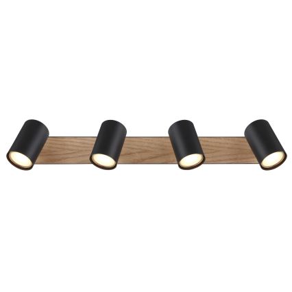 Globo - Спот 4xGU10/35W/230V черен/кафяв