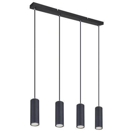 Globo - Висящ полилей 4xGU10/35W/230V черен