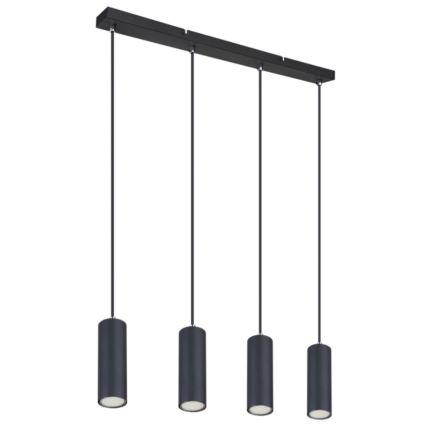 Globo - Висящ полилей 4xGU10/35W/230V черен