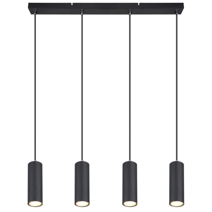 Globo - Висящ полилей 4xGU10/35W/230V черен