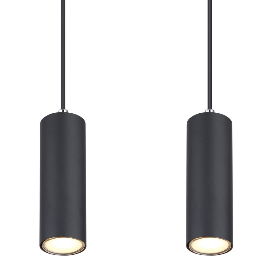 Globo - Висящ полилей 4xGU10/35W/230V черен