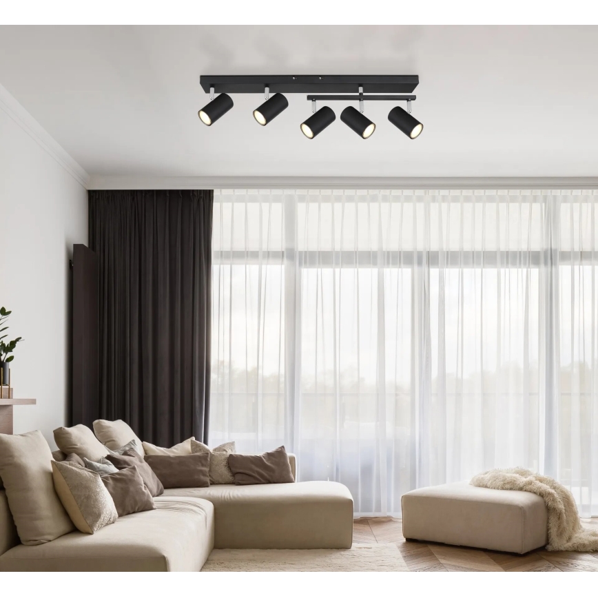 Globo - Спот 5xGU10/35W/230V черен