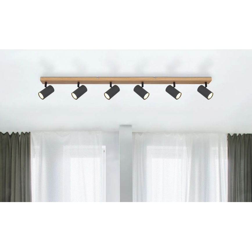 Globo - Спот 6xGU10/35W/230V кафяв/черен