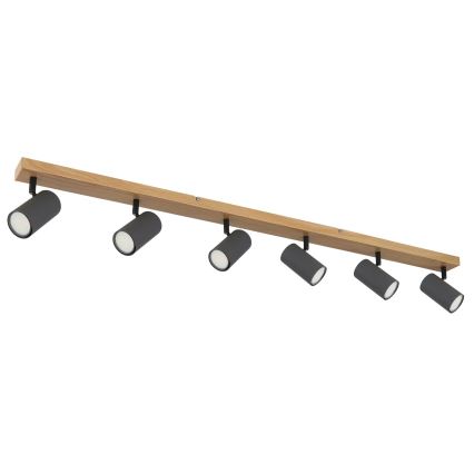 Globo - Спот 6xGU10/35W/230V кафяв/черен