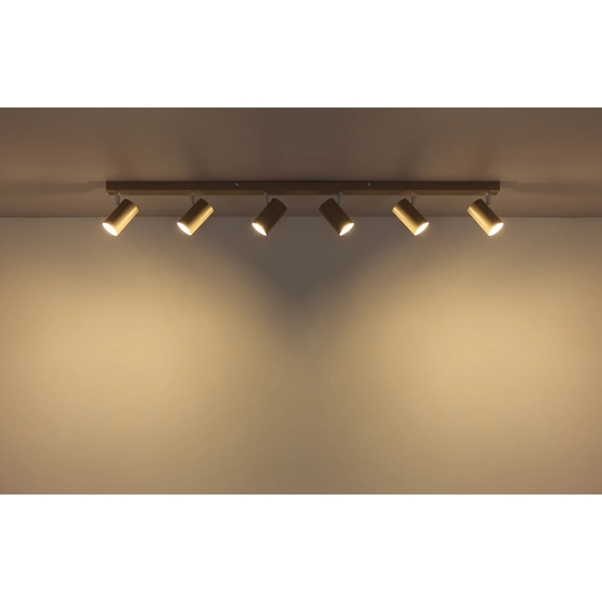 Globo - Спот осветително тяло 6xGU10/35W/230V бежово