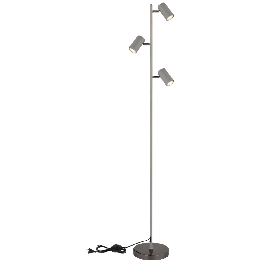 Globo - Лампион 3xGU10/5W/230V сив
