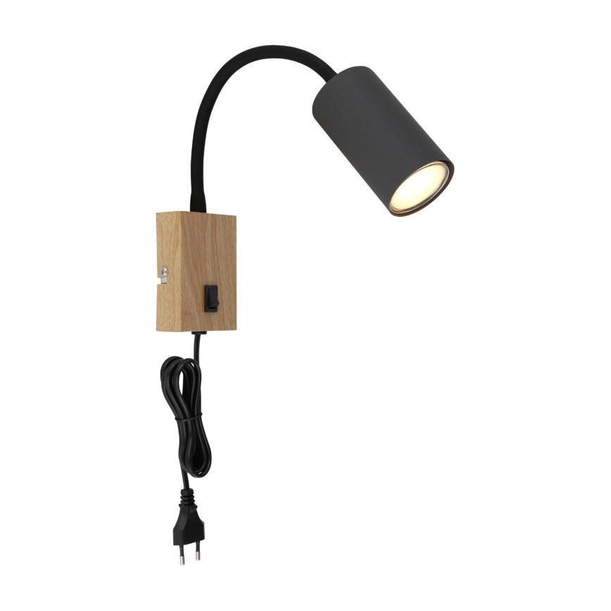 Globo - Гъвкав аплик 1xGU10/25W/230V сив/кафяв