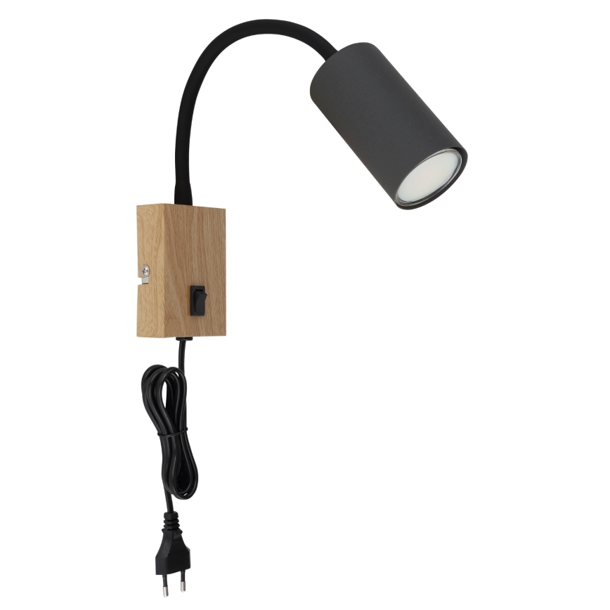 Globo - Гъвкав аплик 1xGU10/25W/230V сив/кафяв