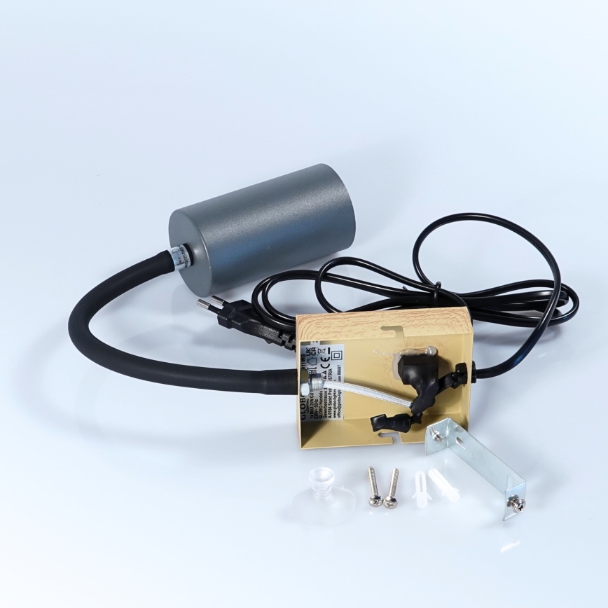 Globo - Гъвкав аплик 1xGU10/25W/230V сив/кафяв