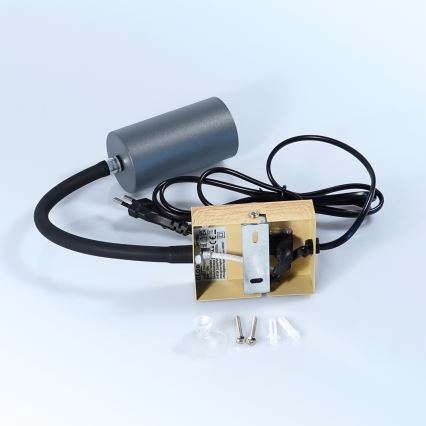 Globo - Гъвкав аплик 1xGU10/25W/230V сив/кафяв