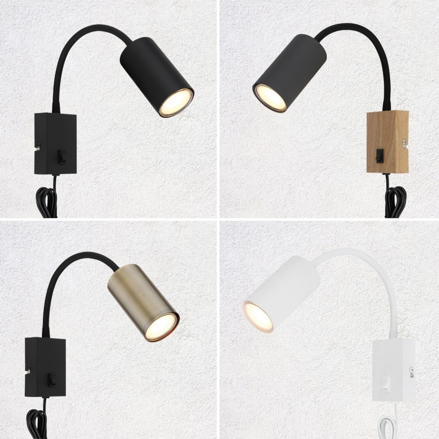 Globo - Гъвкав аплик 1xGU10/25W/230V бял