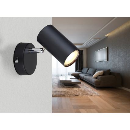 Globo - Спот аплик 1xGU10/25W/230V черен