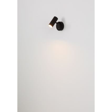 Globo - димируемо презареждаемо стенено точково осветително тяло LED/0,4W/3,7V 1800 mAh черно