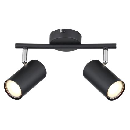 Globo - Спот 2xGU10/25W/230V черен