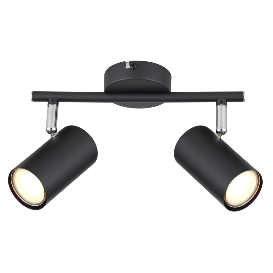 Globo - Спот 2xGU10/25W/230V черен