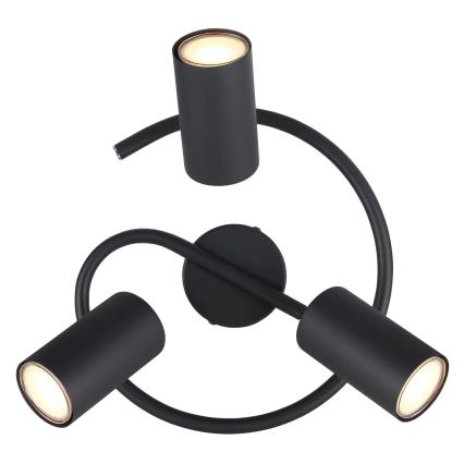 Globo - Спот 3xGU10/25W/230V черен
