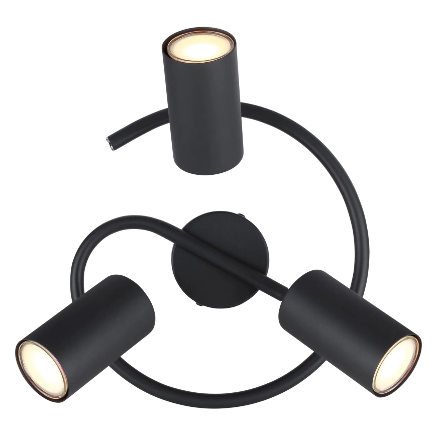 Globo - Спот 3xGU10/25W/230V черен