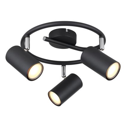 Globo - Спот 3xGU10/25W/230V черен