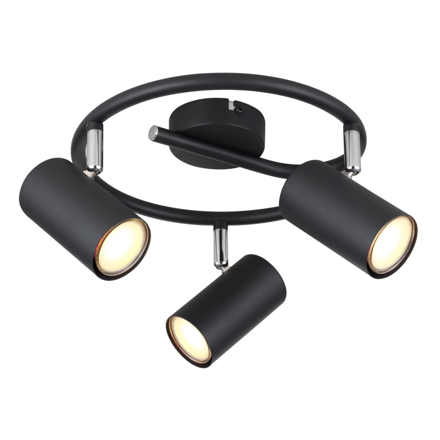 Globo - Спот 3xGU10/25W/230V черен