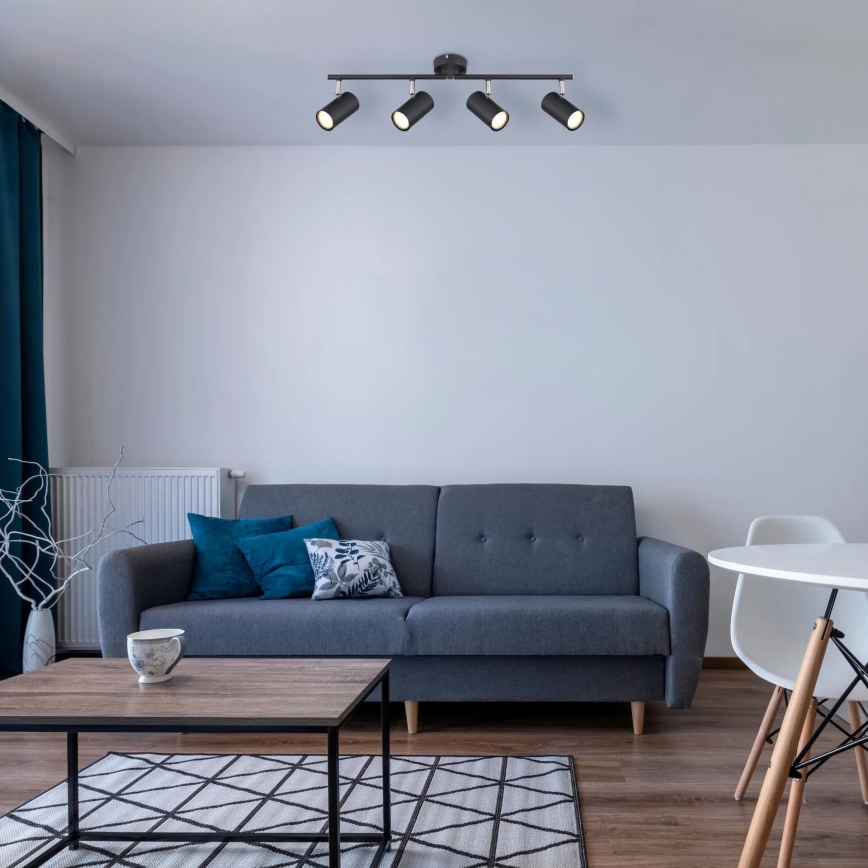 Globo - Спот 4xGU10/25W/230V черен