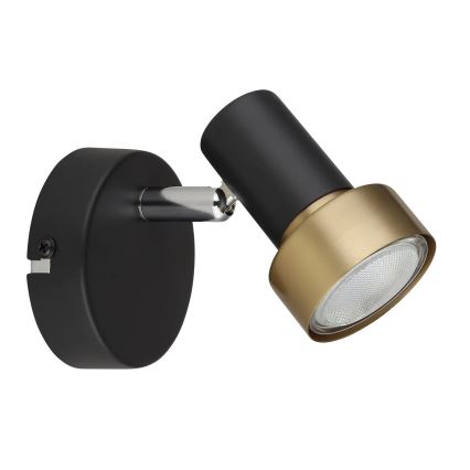 Globo - Спот аплик 1xGU10/25W/230V черен/златист