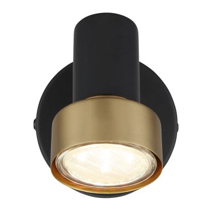 Globo - Спот аплик 1xGU10/25W/230V черен/златист