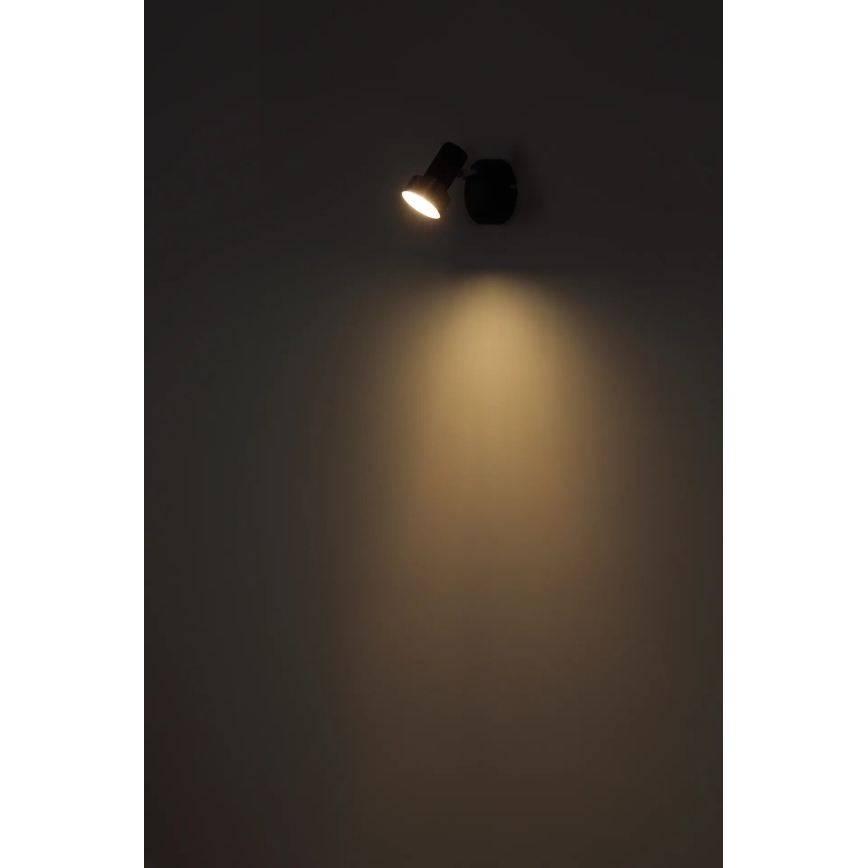 Globo - Спот аплик 1xGU10/25W/230V черен/сребрист