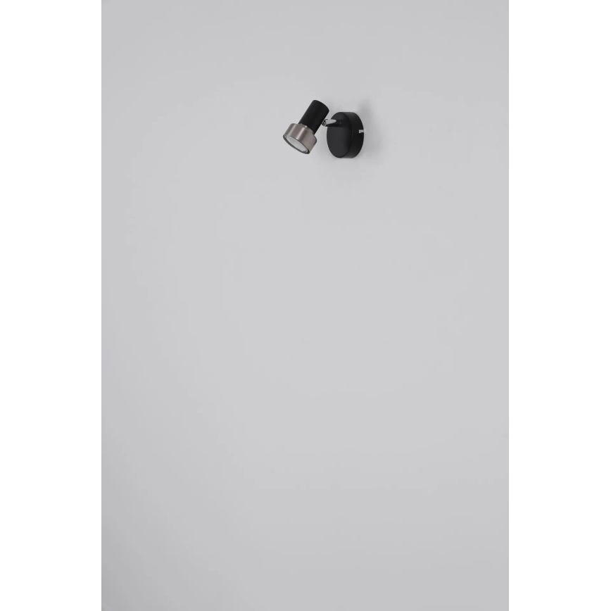 Globo - Спот аплик 1xGU10/25W/230V черен/сребрист