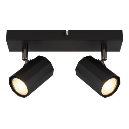 Globo - Спот 2xGU10/25W/230V черен