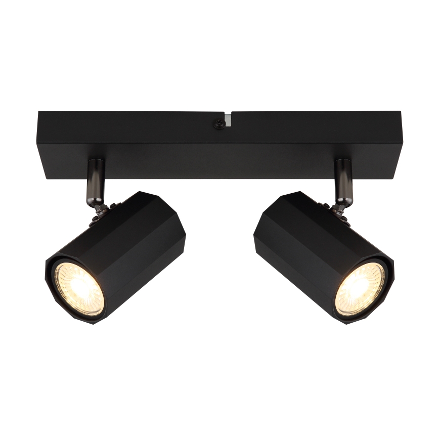 Globo - Спот 2xGU10/25W/230V черен