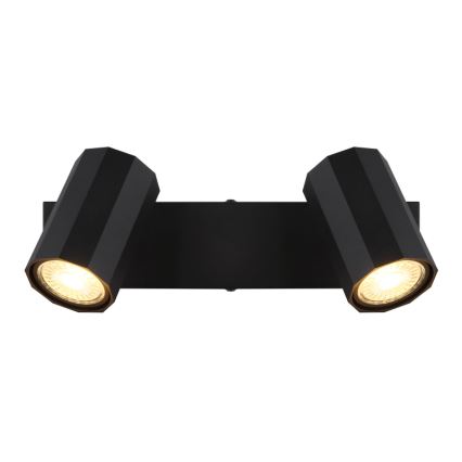 Globo - Спот 2xGU10/25W/230V черен