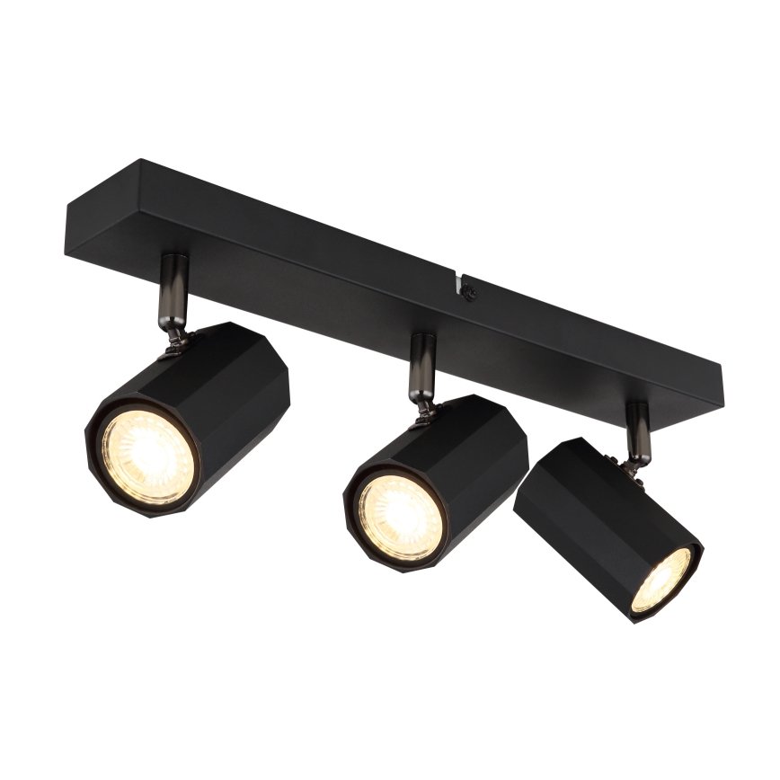 Globo - Спот 3xGU10/25W/230V черен