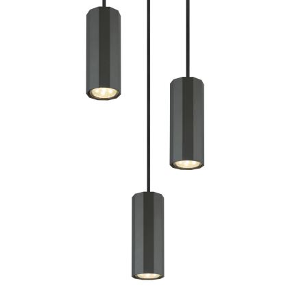 Globo - Пендел 3xGU10/25W/230V черен