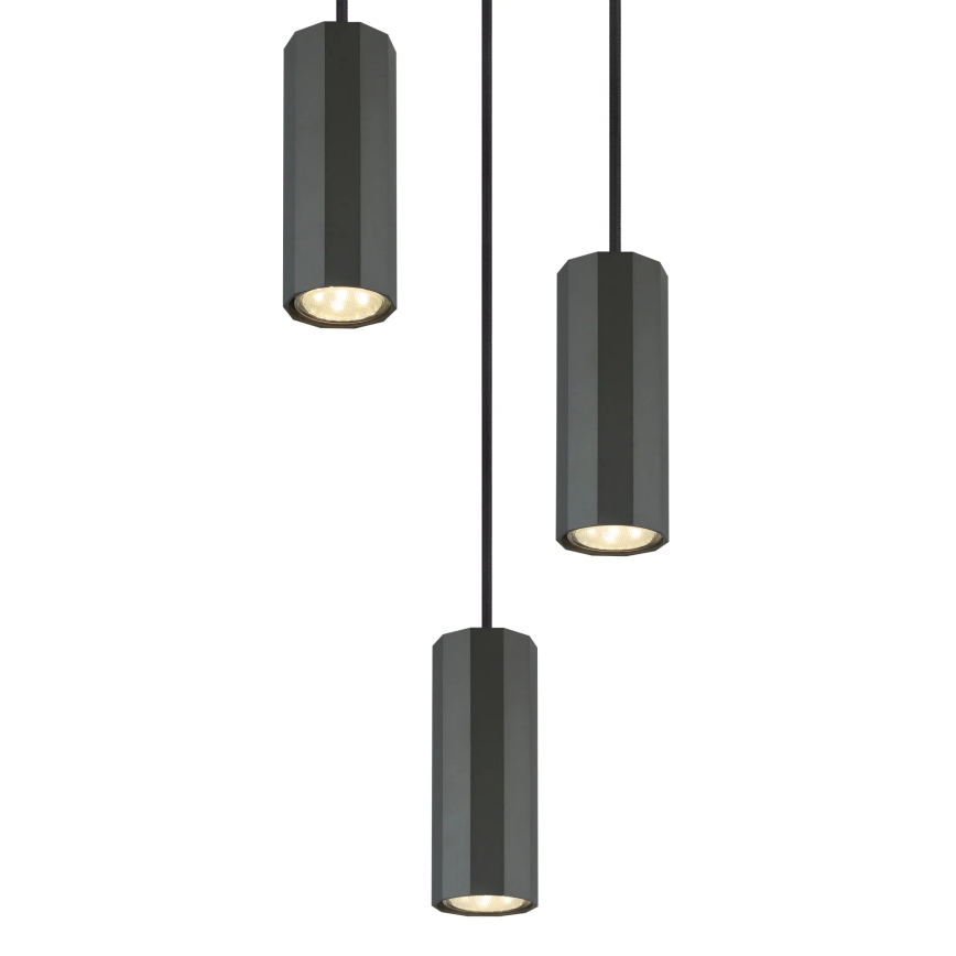 Globo - Пендел 3xGU10/25W/230V черен