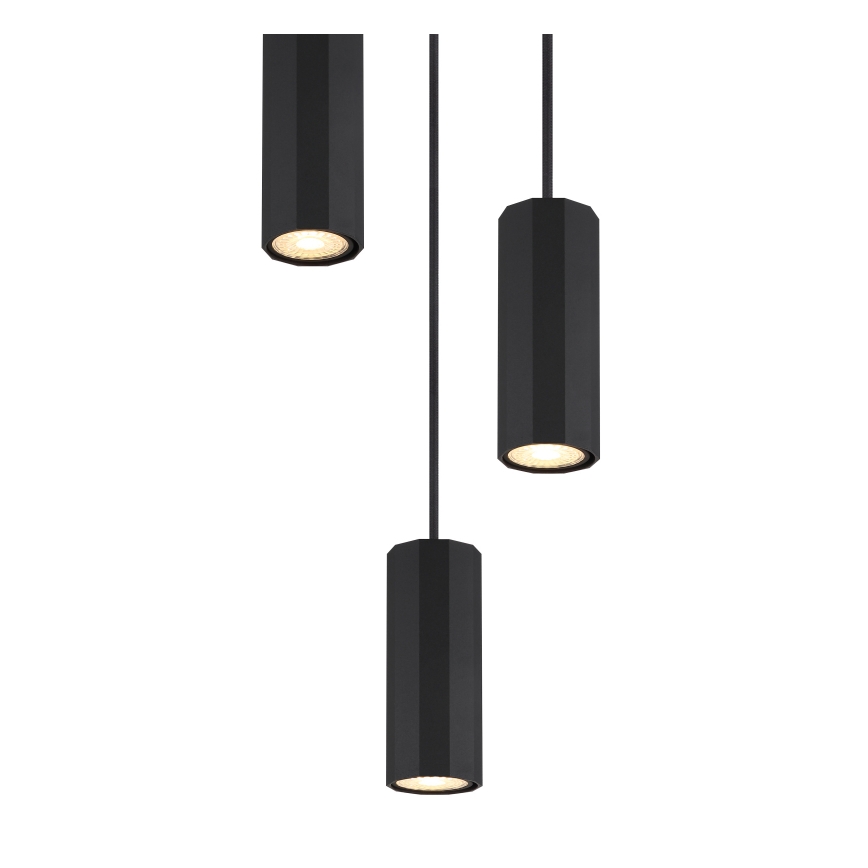 Globo - Пендел 3xGU10/25W/230V черен