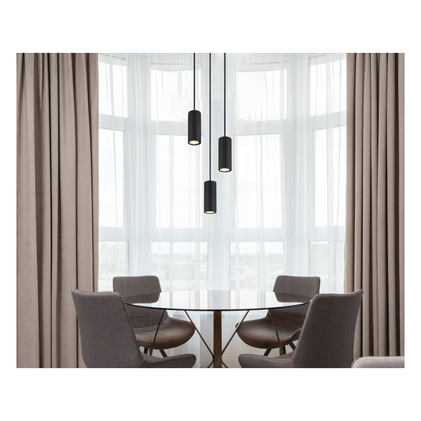 Globo - Пендел 3xGU10/25W/230V черен