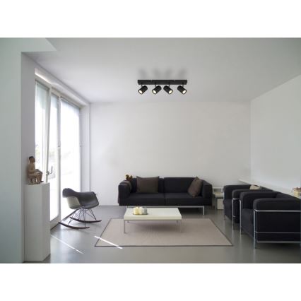 Globo - Спот 4xGU10/25W/230V черен