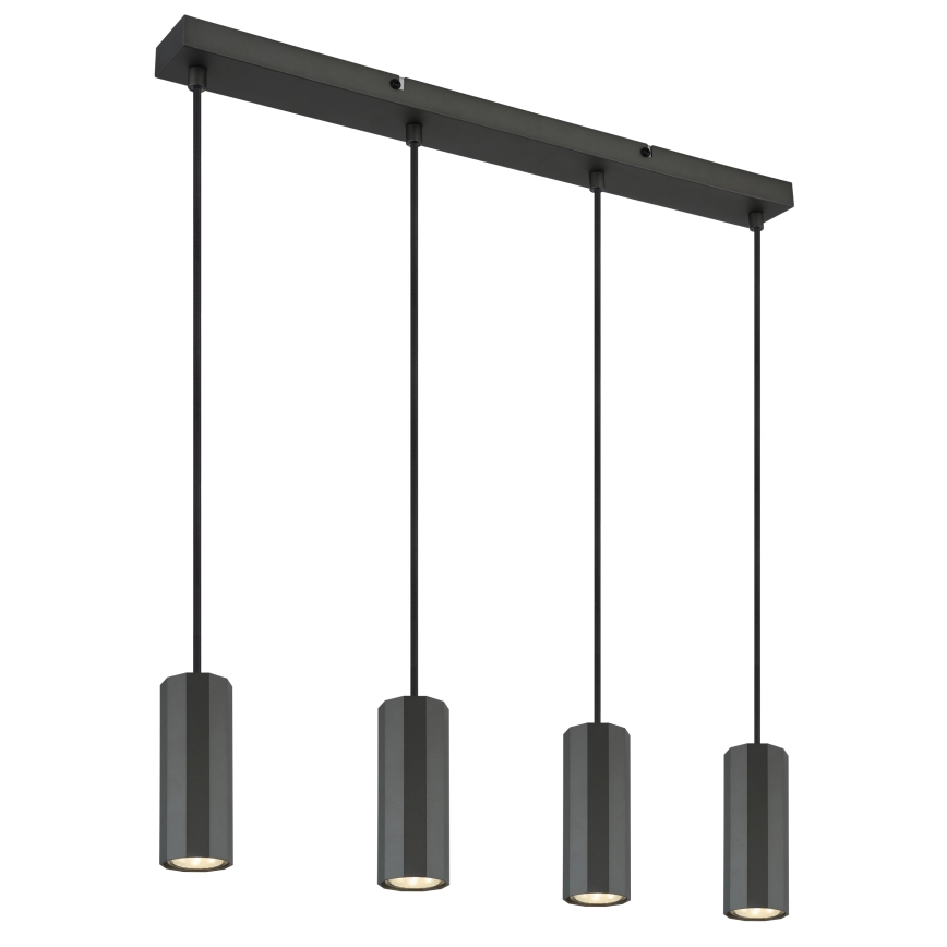 Globo - Пендел 4xGU10/25W/230V черен